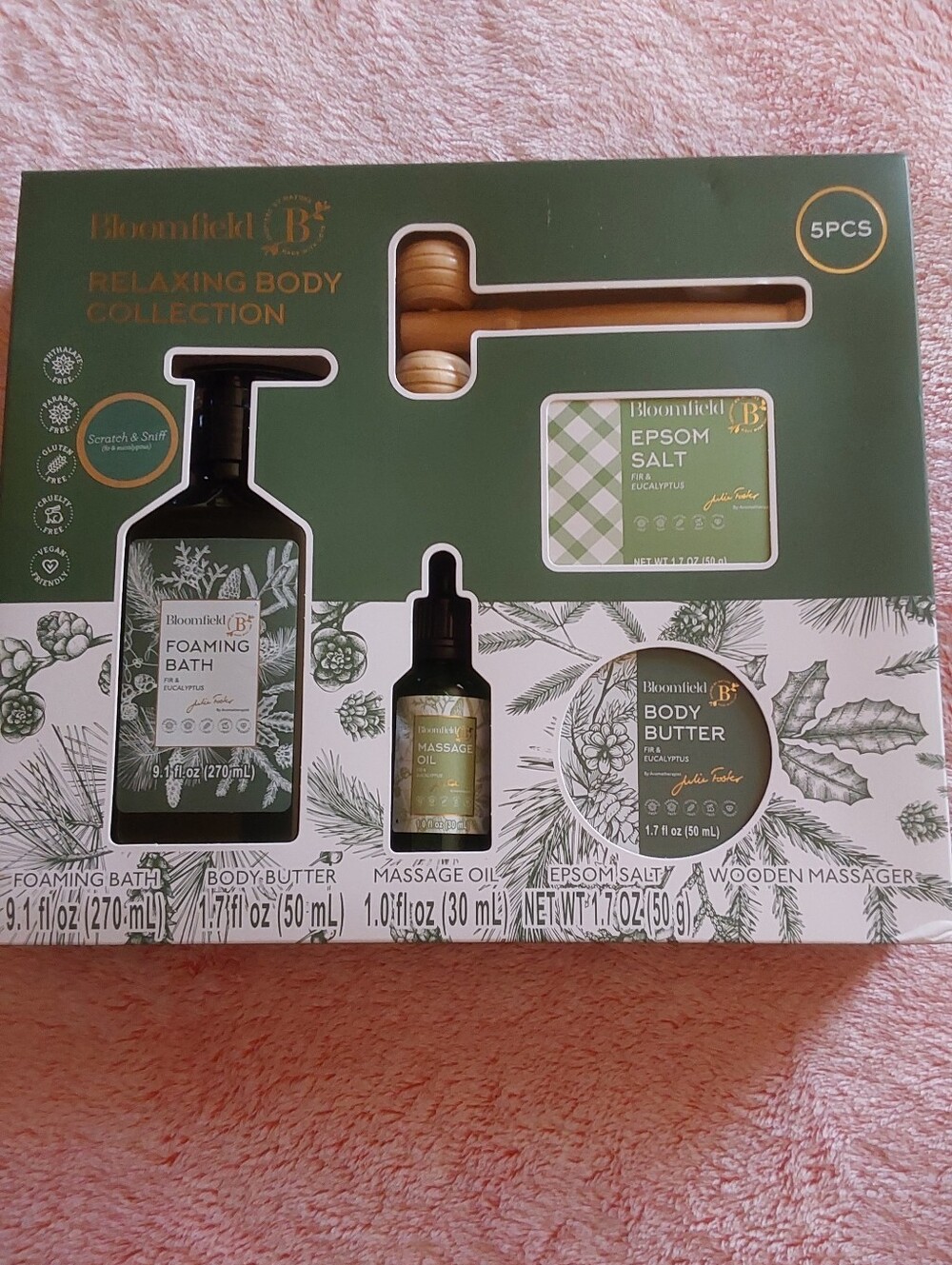 🌺 NIB Bloomfield 5 Piece Relaxing Bath & Body Collection
